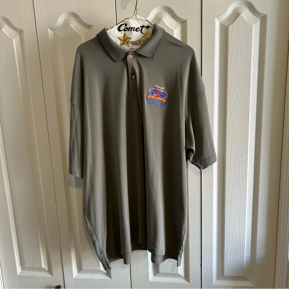 Vintage Sonic National Convention Las Vegas 2005 Gray Polo Unisex 2XL